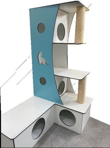 Vitrina transportines y zona de juegos